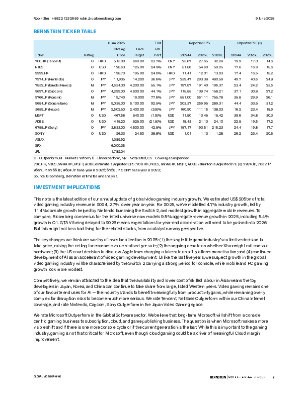 全球视频游戏:2025年游戏行业现状-对全球行业趋势的深度剖析